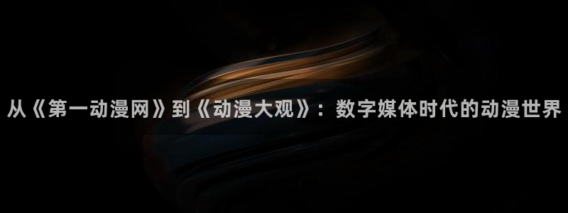 风车动漫网(p)：从《第一动漫网》到《动漫大观》：数字媒体时代的动漫世界